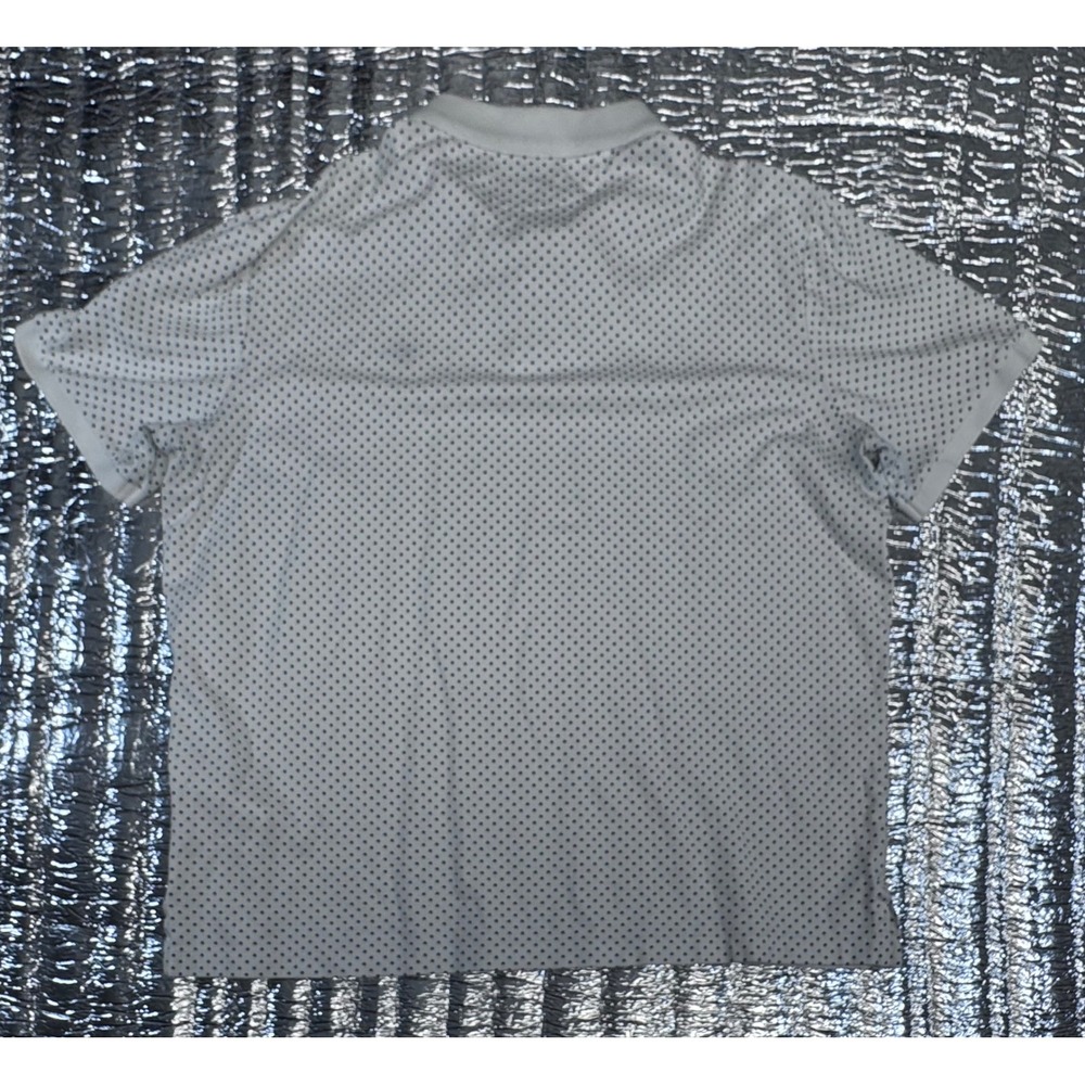 Polo Ralph Lauren Mens White Navy Polka Dot Classic Fit Cotton Polo Shirt L - Picture 7 of 8